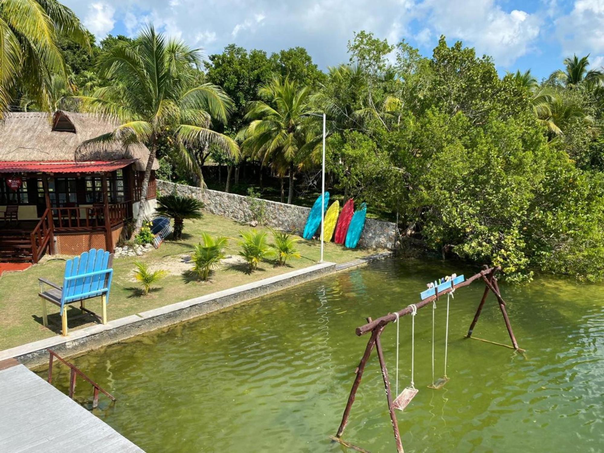 Coras Place Bacalar Lagoon Front Εξωτερικό φωτογραφία